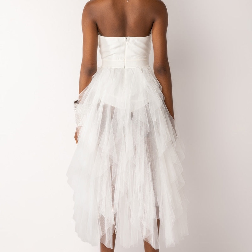 White tulle dress